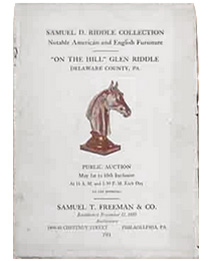 Samuel D. Riddle (owner) estate auction catalog